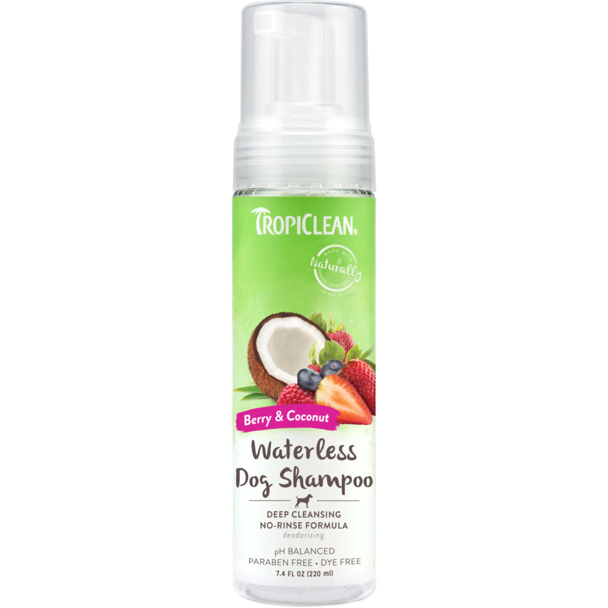 TROPICLEAN SUCHY SZAMPON DLA PSA DEEP BERRY